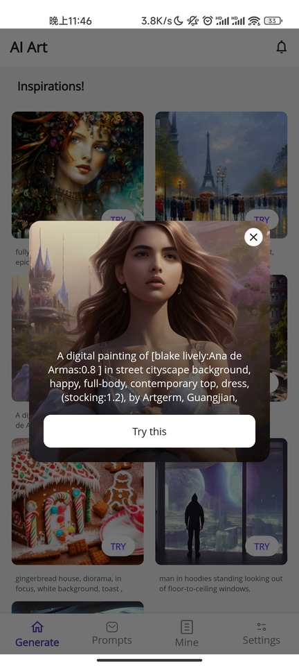 screenshot of Stable Diffusion XL